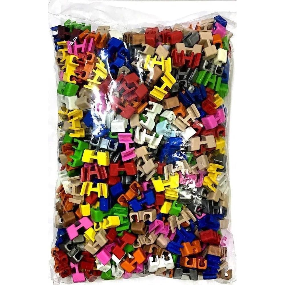 2X Kit 200 Suporte Clip Adaptador Hashi Preto Branco Colorid