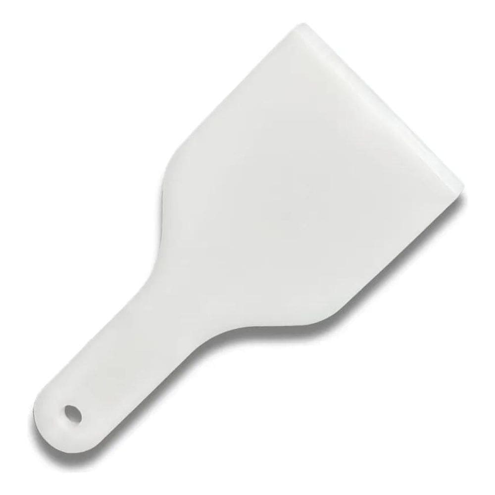 2X Espatula Dura Raspadeira Em Polietileno Reforçada Branco
