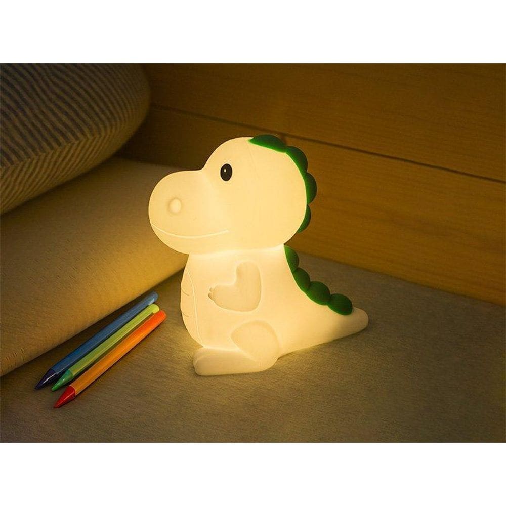 Luminária De Mesa Taschibra Touch Soft Led Dino Rex Rgb Reca