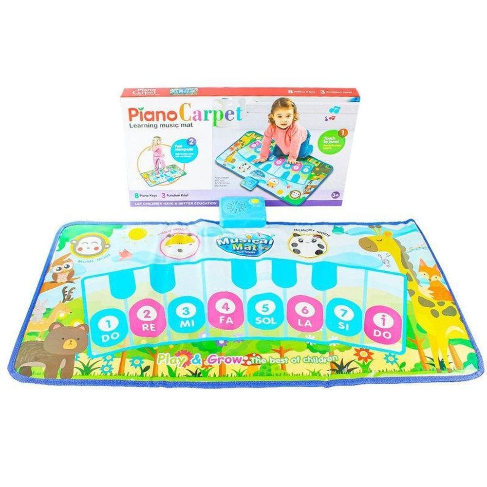 Tapete Musical Infantil Piano 08 Teclas E 03 Modos De Música
