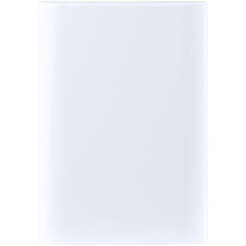 Placa Cega 4x2 Tramontina Giz Com Suporte Branco Tramontina