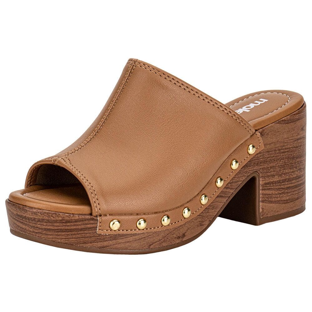 Tamanco Feminino Salto Grosso Moleca 5549107