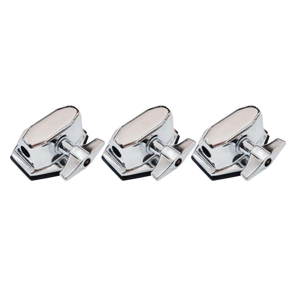 Kit 3 Caneca Para Tom E Surdo Robusta Metal Cromada Pinguim