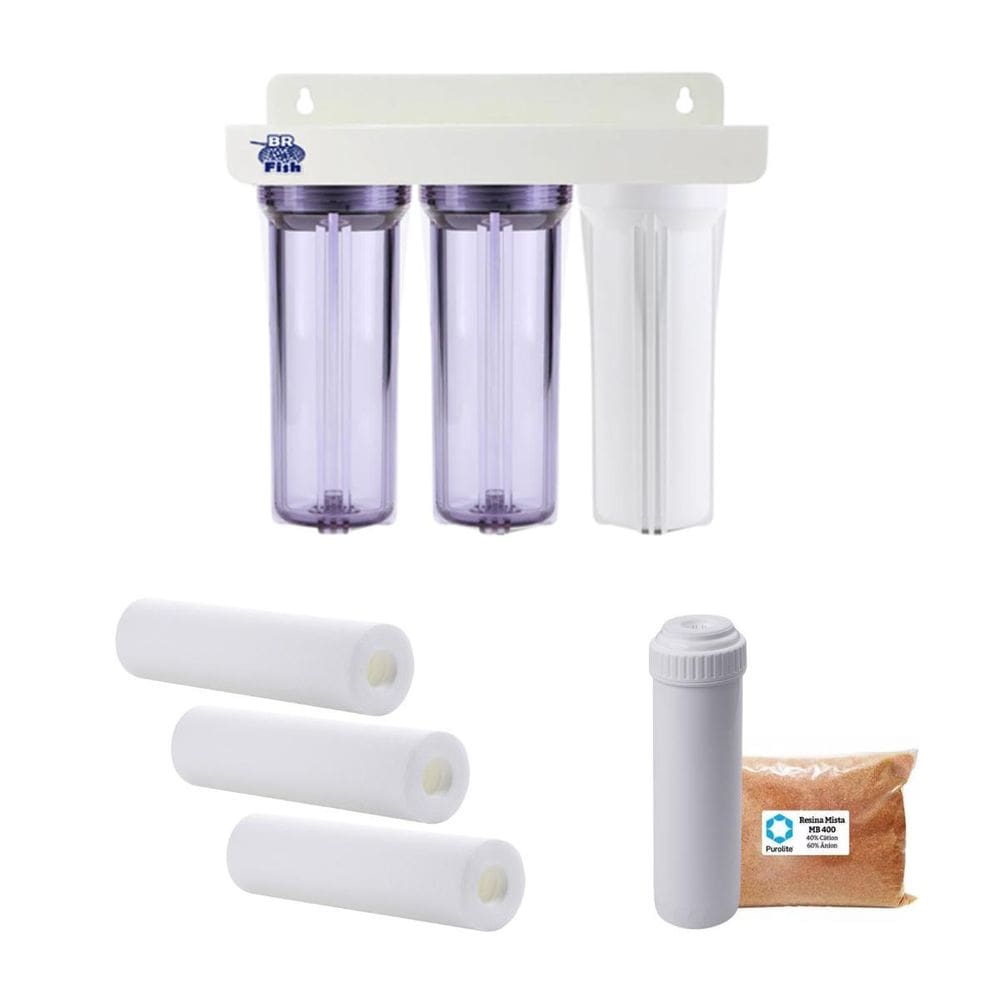 Kit Estágio Extra Pré-Filtro com Resina Mista 500g