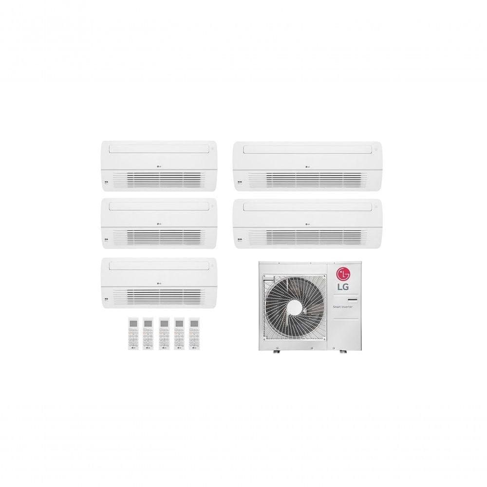 Ar Condicionado Multi Split Inverter 5 Ambientes (1via 3X 9.000BTUS, 2X 18.000BTUs) Quente/Frio WiFi Integrado 220V