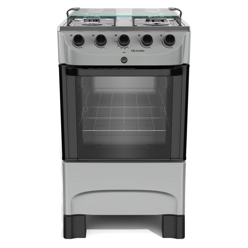 Fogão Mueller 4 Bocas Titânio Acendimento Automático Mfi4bb