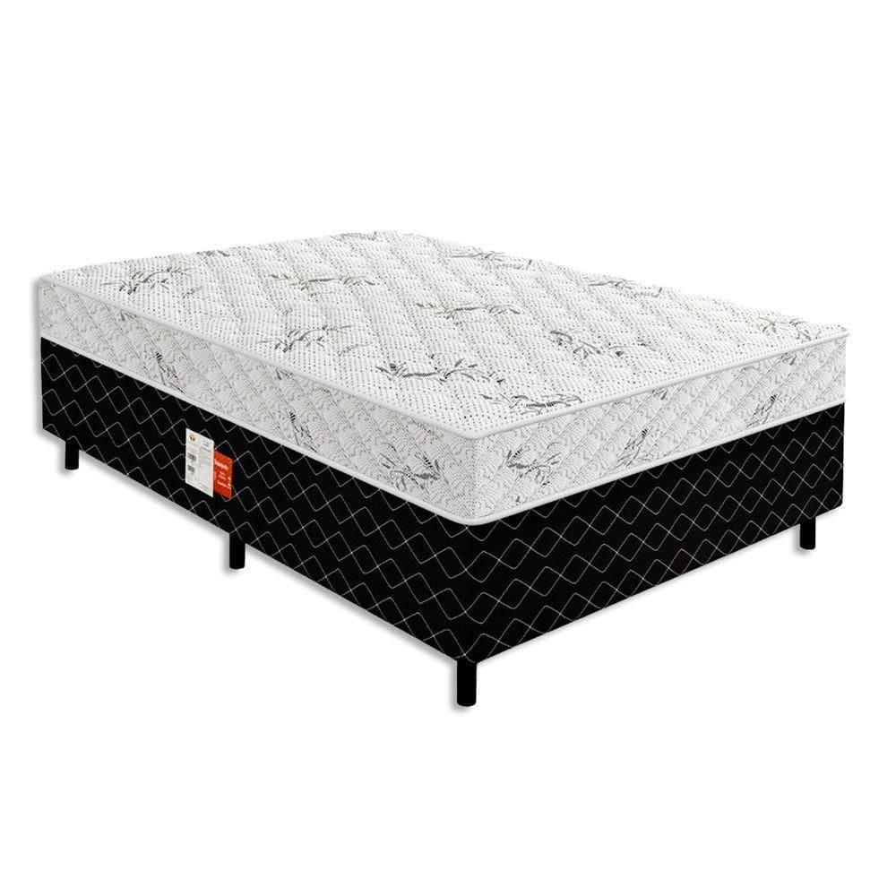 Cama Conjugada Ultra Confort Molas Ensacadas Preto Tamanho 138x188x50