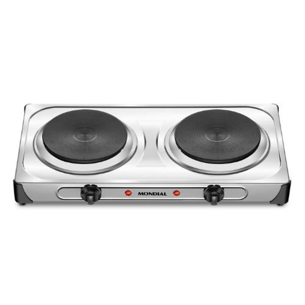 Fogão 2 Bocas Mondial Elétrico Fast Cook FE-03 Inox 110V