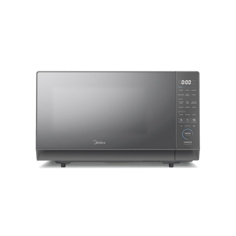 Micro-ondas 27L Prata Porta Espelhada Mastercook Midea MHP27S2 220V