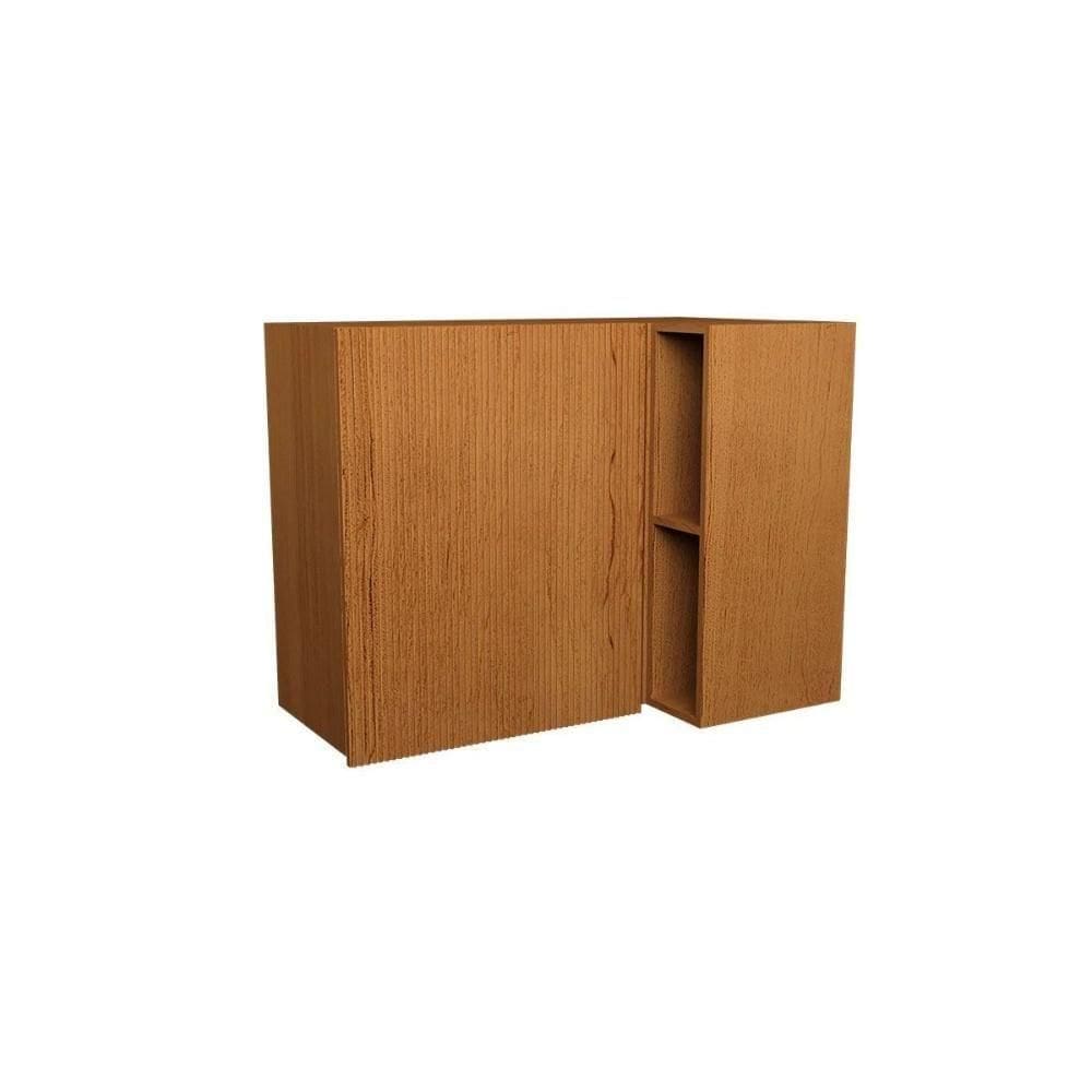 Armário Aéreo P- Cozinha Denver Ph 3106 Canto Reto C- 1 Porta Ripada E 2 Nichos 92,5cm Freijo Rocks - Herval