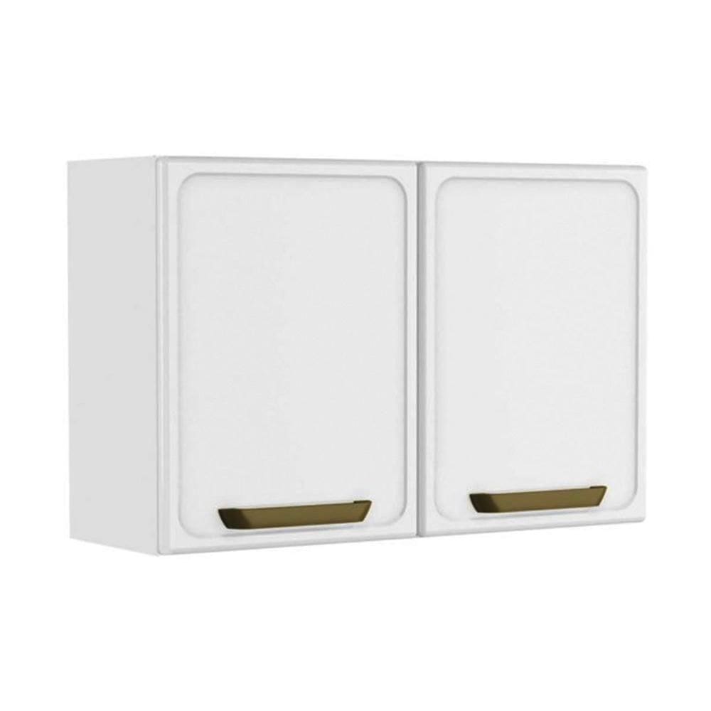 Armário Aéreo P- Cozinha Bella C- 2 Portas 80cm Branco - Bertolini