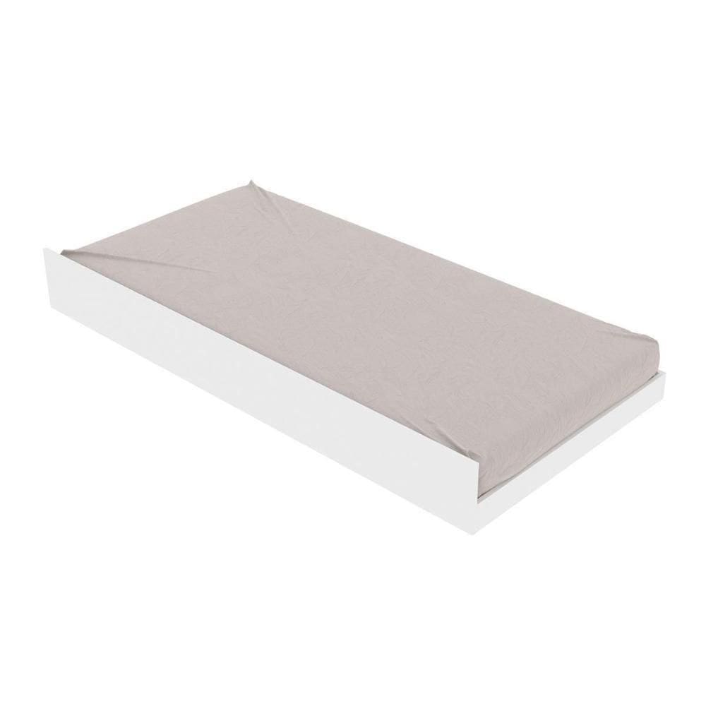 Cama Auxiliar Infantil Cm8008 Branco - Tecno Mobili