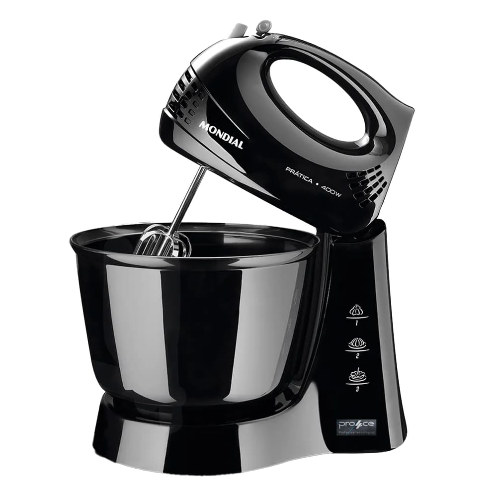 Batedeira Prática Mondial B-44-B Preta