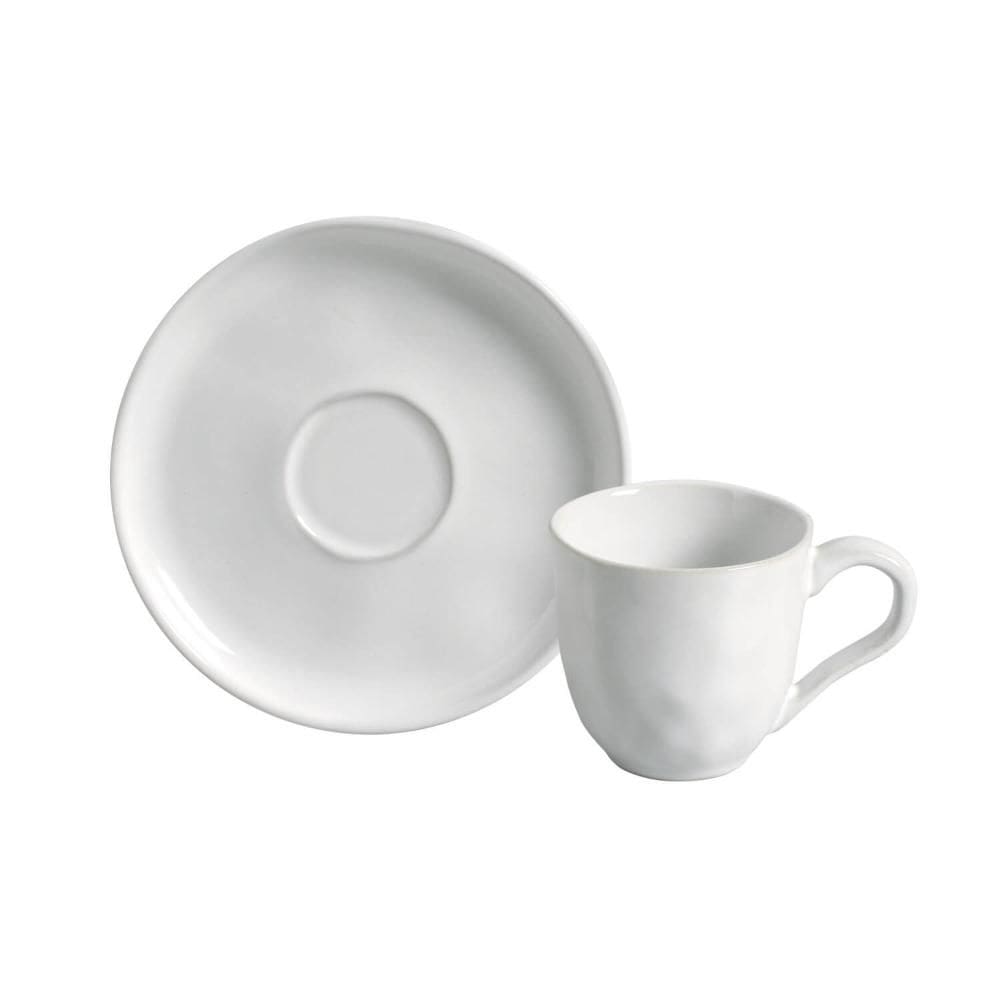 Conjunto com 6 Xícaras de Café com Pires Bio New White 120ml