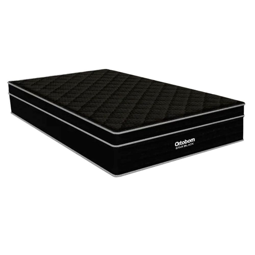 Colchão Solteiro Espuma Viscoelástico Star Black D45 (88x188x38) - Ortobom
