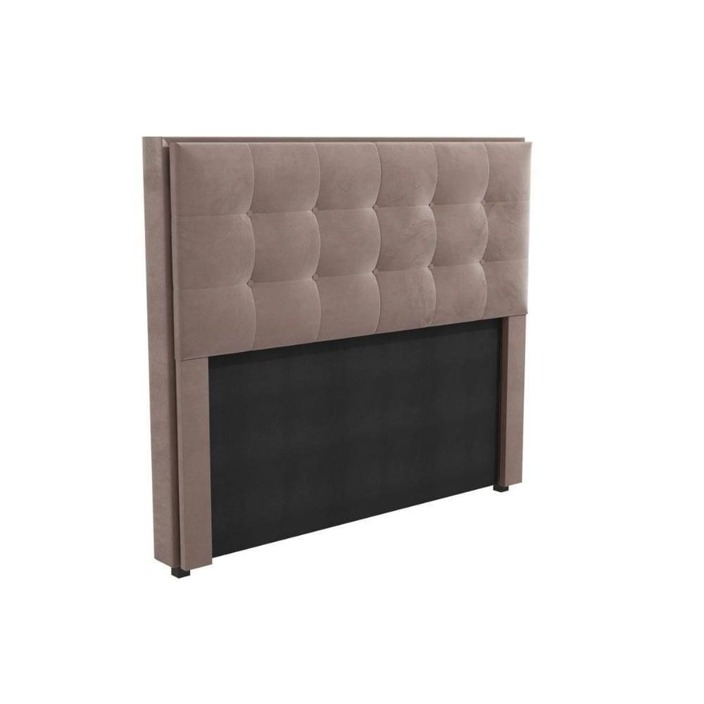 Cabeceira Cama Box Estofada Casal Cab010 Suede Cinza - Kappesberg