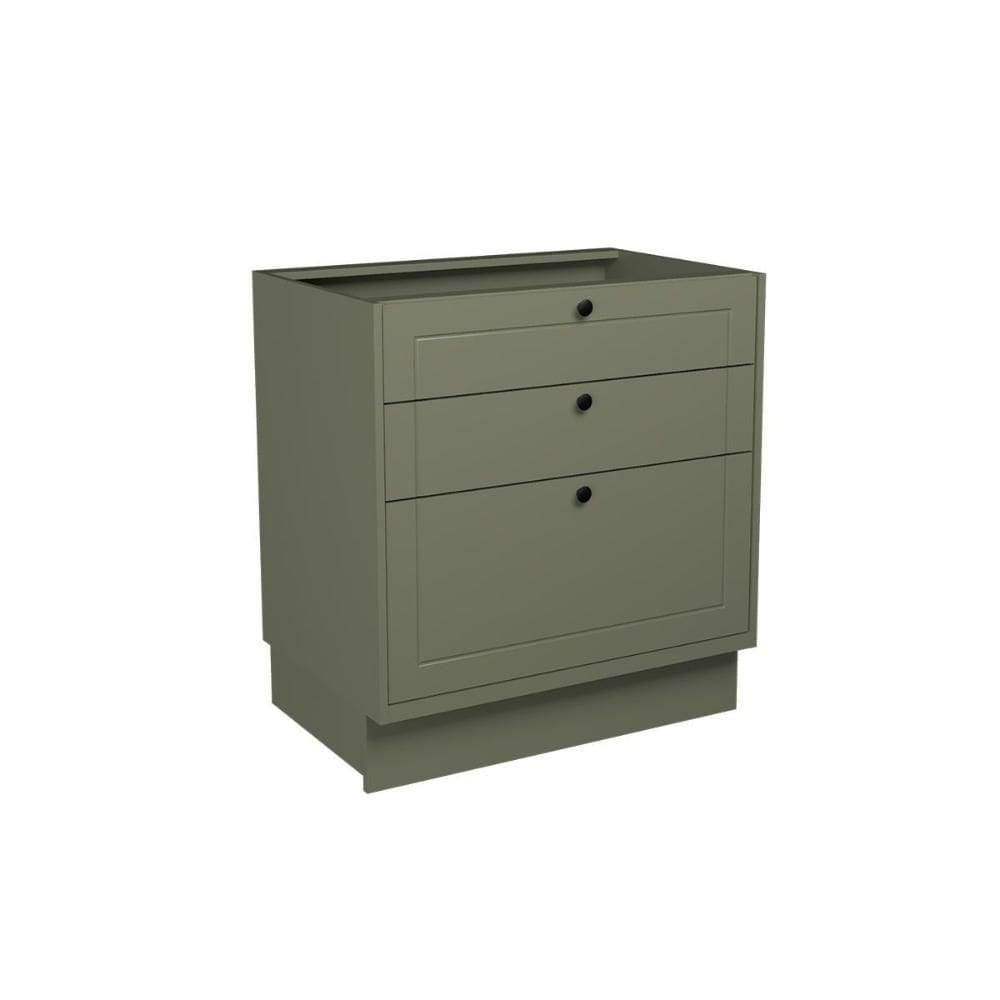 Balcão De Cozinha évora Ph 3120 C- 3 Gavetas E Divisor De Talheres S- Tampo 80cm Verde - Herval