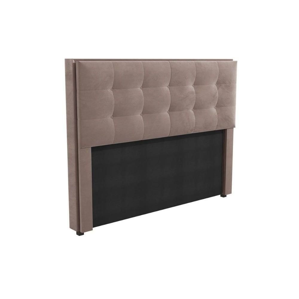 Cabeceira Cama Box Estofada Queen Cab010 Suede Cinza - Kappesberg