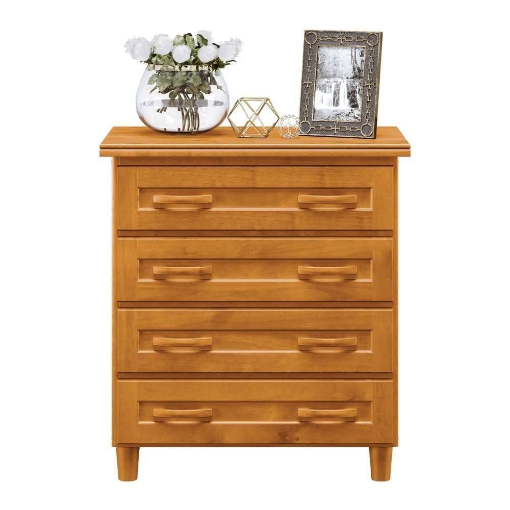 Cômoda para Quarto 4 Gavetas em Madeira - Cavazotto