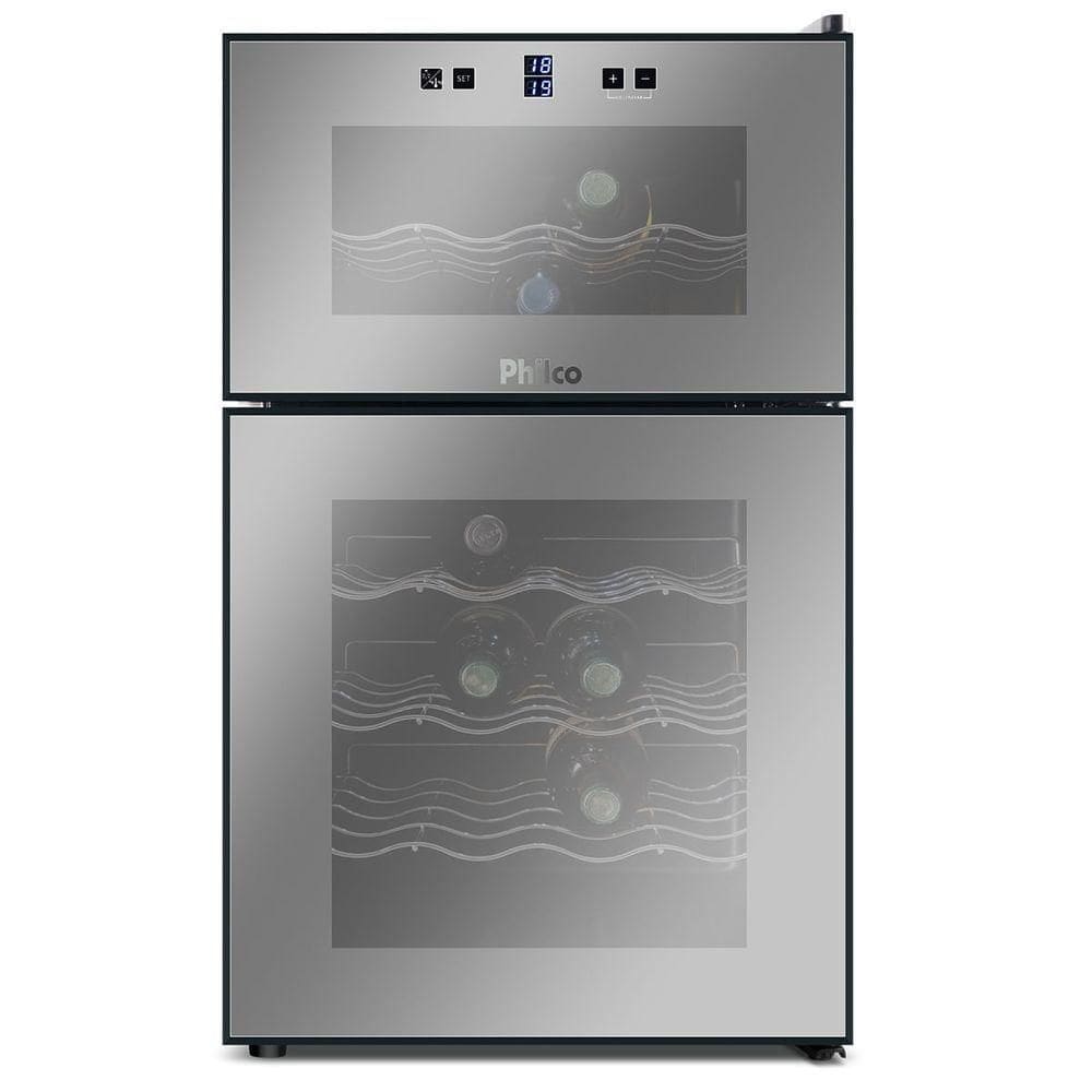 Adega De Vinhos Philco PH24 DZ 24 Garrafas 2 Portas 110V