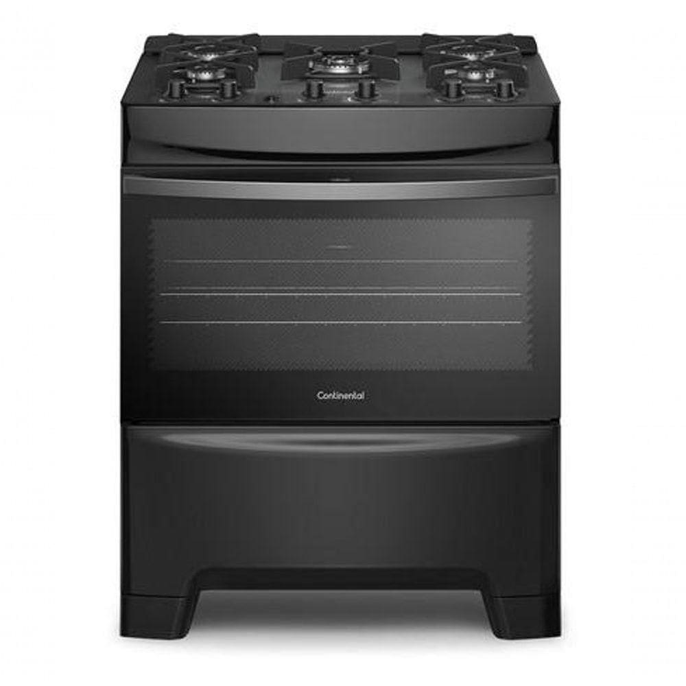 Fogão Continental 5 Bocas FC5GB Preto Bivolt