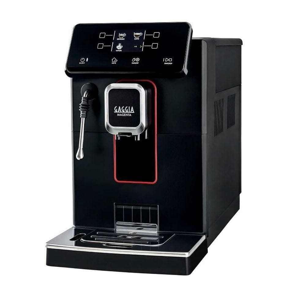Cafeteira Gaggia Magenta Plus Preta E Prata Para Cafés Em Grãos E Pó 220V