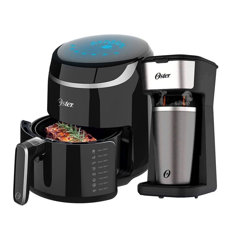 Kit Fritadeira Black Digital E Cafeteira 2day Inox Oster 220V