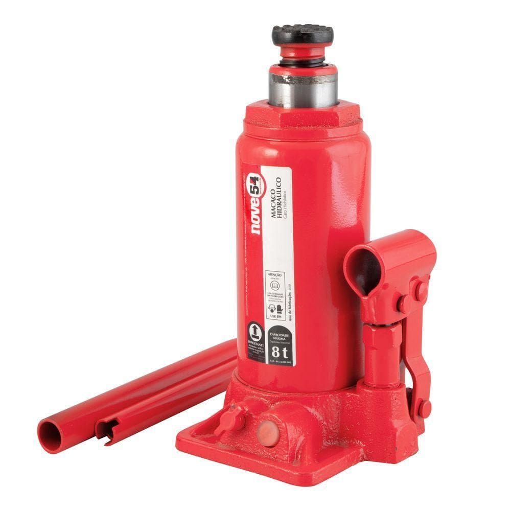 Macaco Hidráulico Garrafa 8 Toneladas 1 Estágio Nove54
