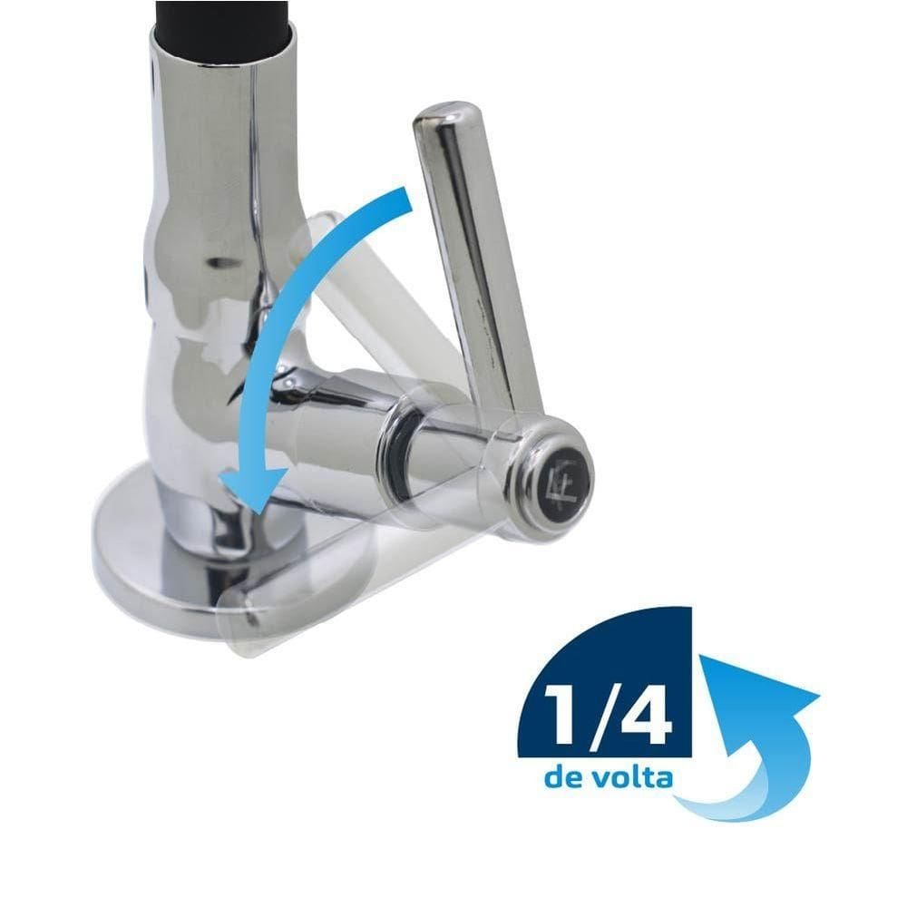 Torneira Cozinha Conic Preto Black C29 Parede 31736 Bognar