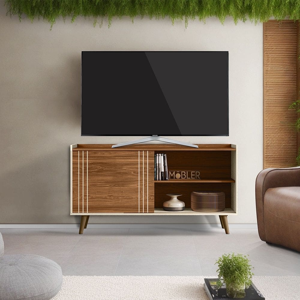 Bancada New Austin 1.36 Cinamomo Caramelo Pérola Mobler