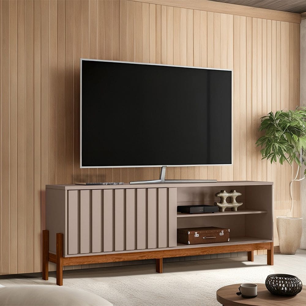 Bancada New Aurora 1.88 Grigio Cinamomo Caramelo Mobler