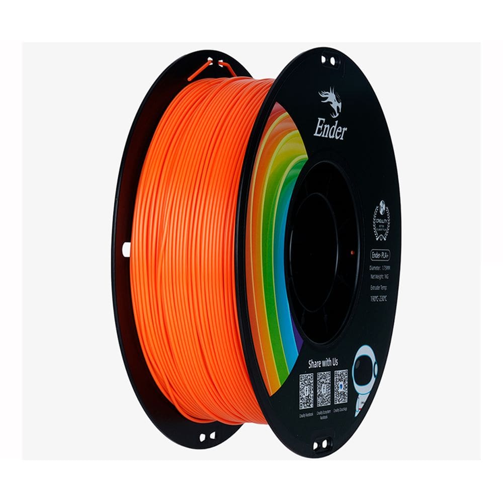 Filamento para Impressora 3D Creality Ender PLA+ 1.75mm Laranja 1 Kg