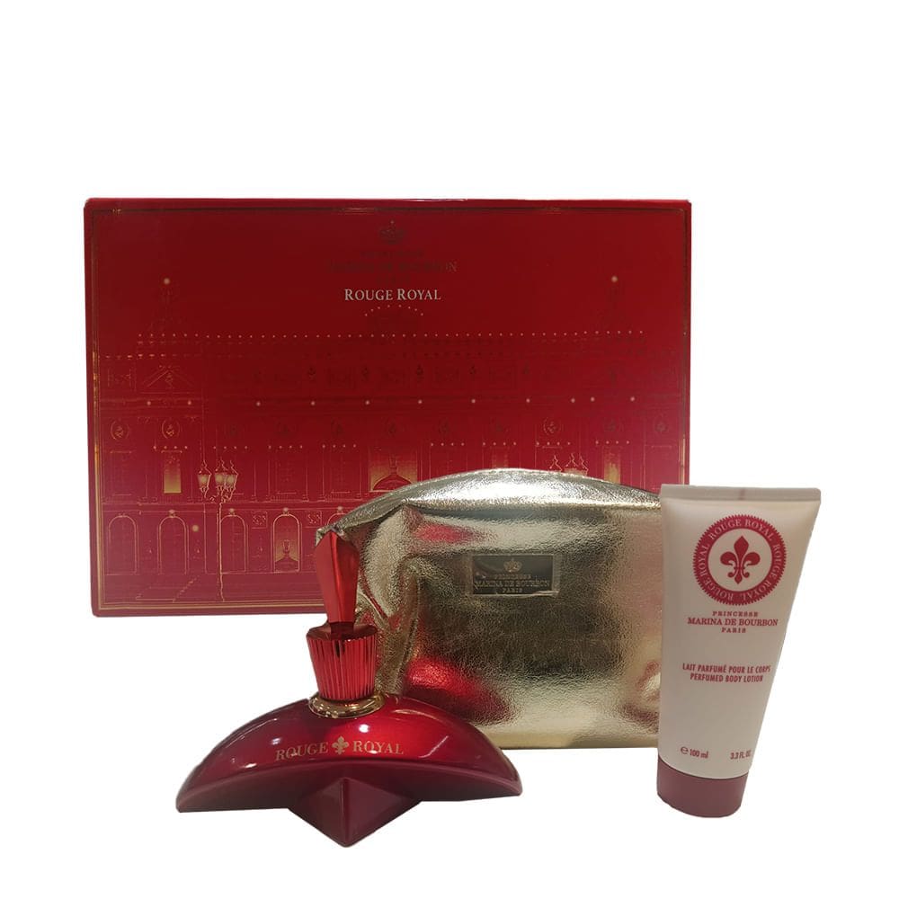 Kit Marina de Bourbon Rouge Royal Edp 100ml + Bl 100ml + Ncsr