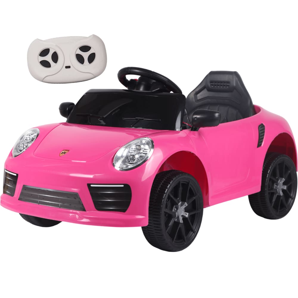 Carro Elétrico Infantil Zippy Toys Compact Porsche Rosa 6V