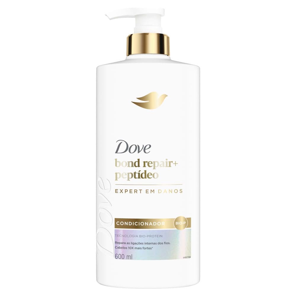 Condicionador Dove Bond Repair e Peptídeo Expert em Danos 600ml