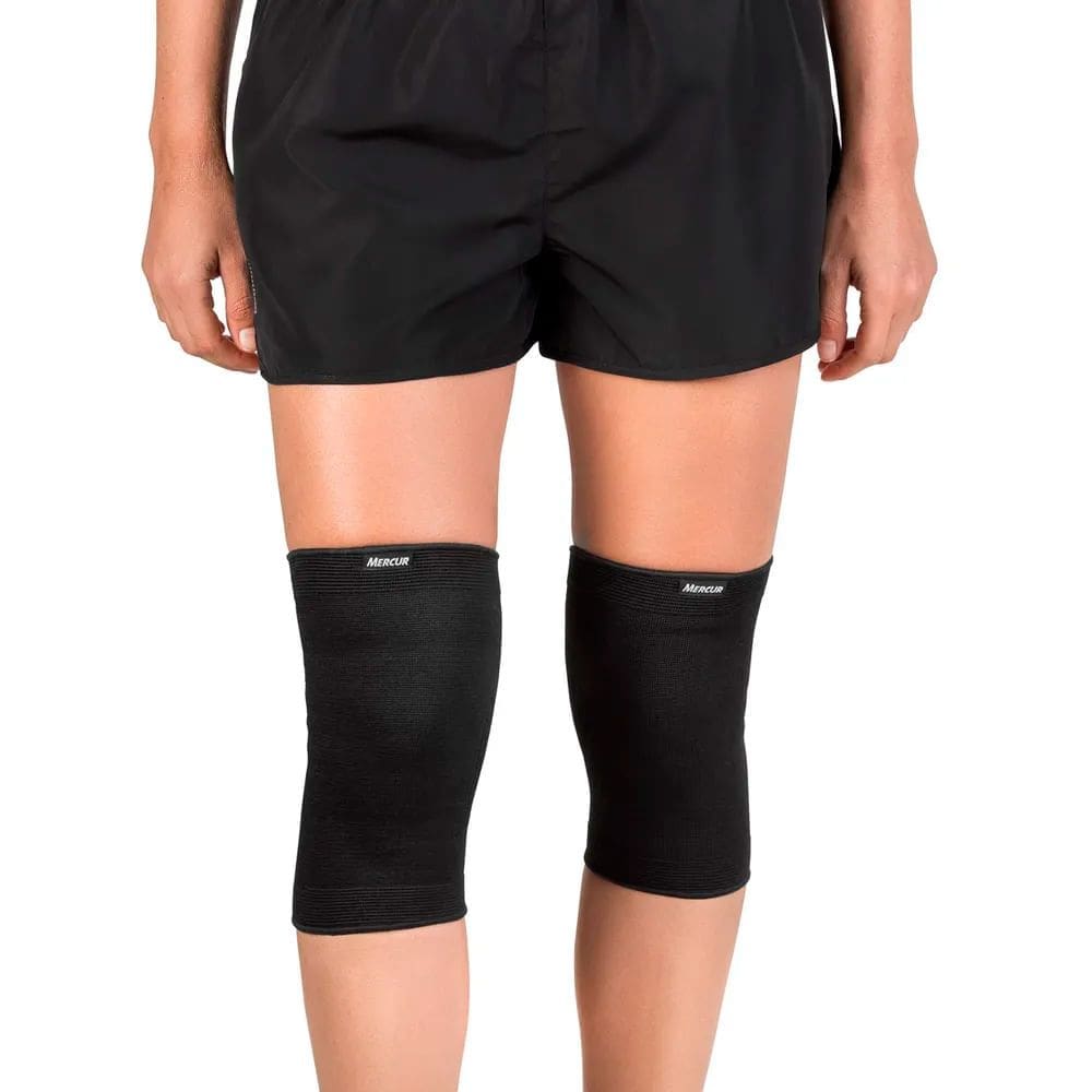 Joelheira Elástica Mercur Preta Tamanho P com 1 Par