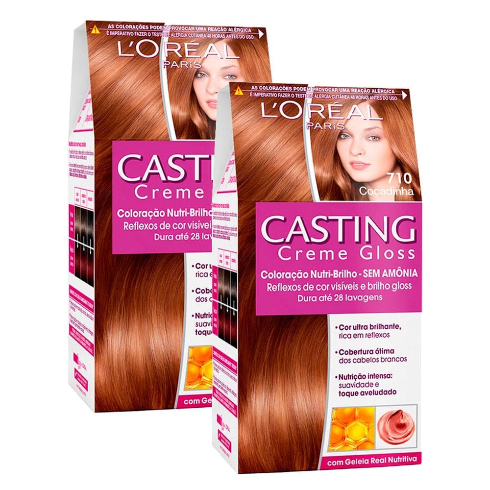 Kit 2 Coloração Casting Creme Gloss 710 Cocadinha
