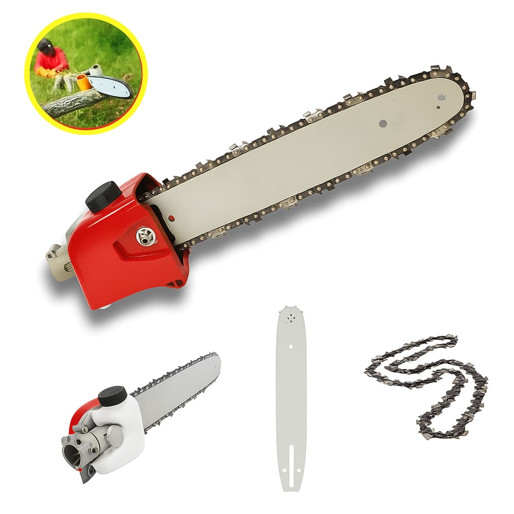 Ponteira Motopoda Adaptador Roçadeira + Sabre + Corrente 26mm 9 Estrias