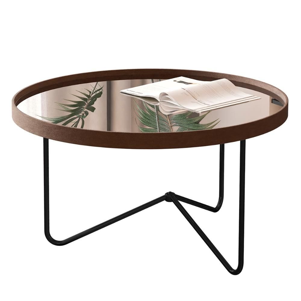 Toucador Alamanda Quarto com Espelho e Pés Metálico