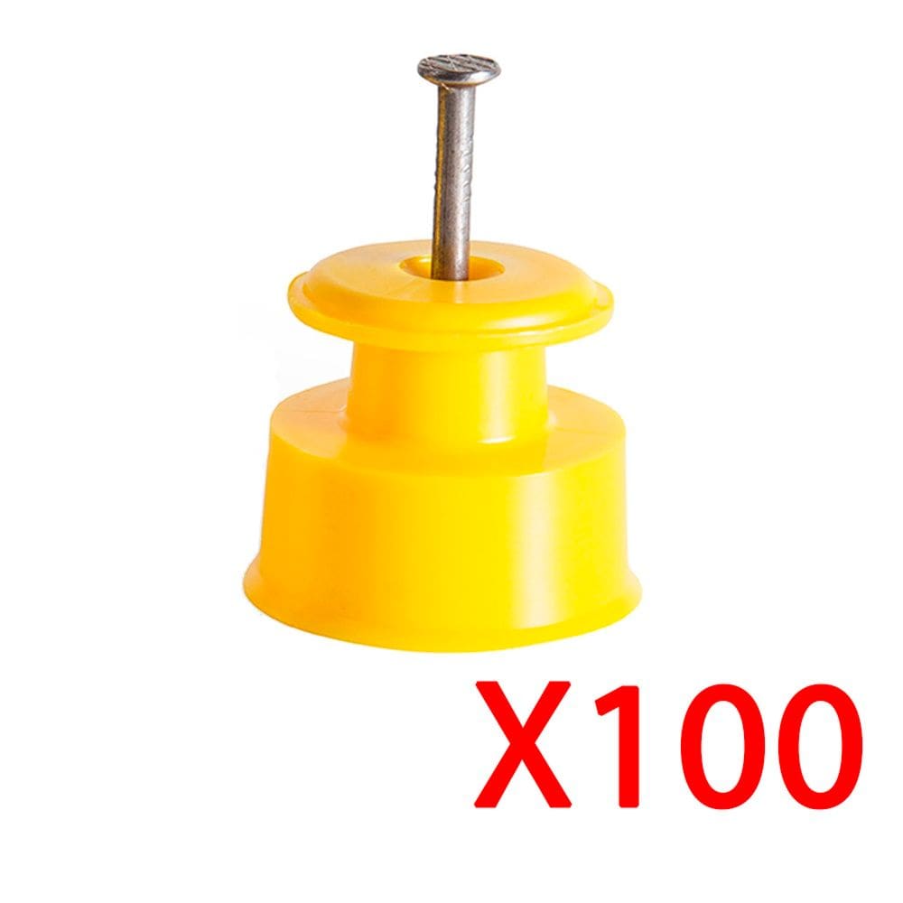 Isolador Zebu Roldana Amarelo 30 100 Unidades 27847