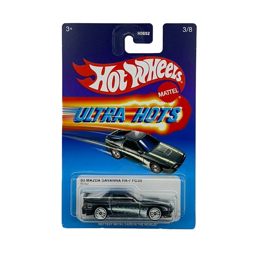 Miniatura Carro 1989 Mazda Savanna RX-7 FC3S 1:64 Hot Wheels