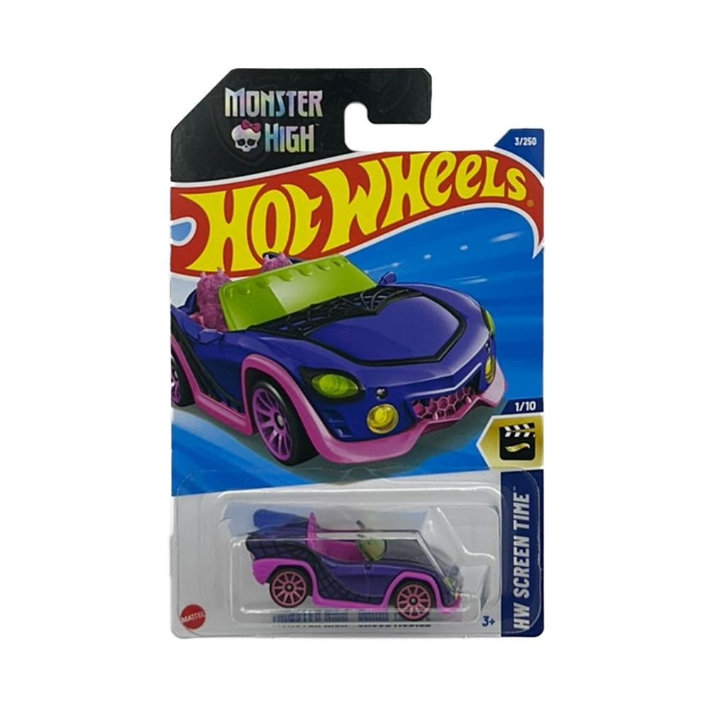 Miniatura Carro Monster High Ghoul Mobile 1:64 Hot Wheels