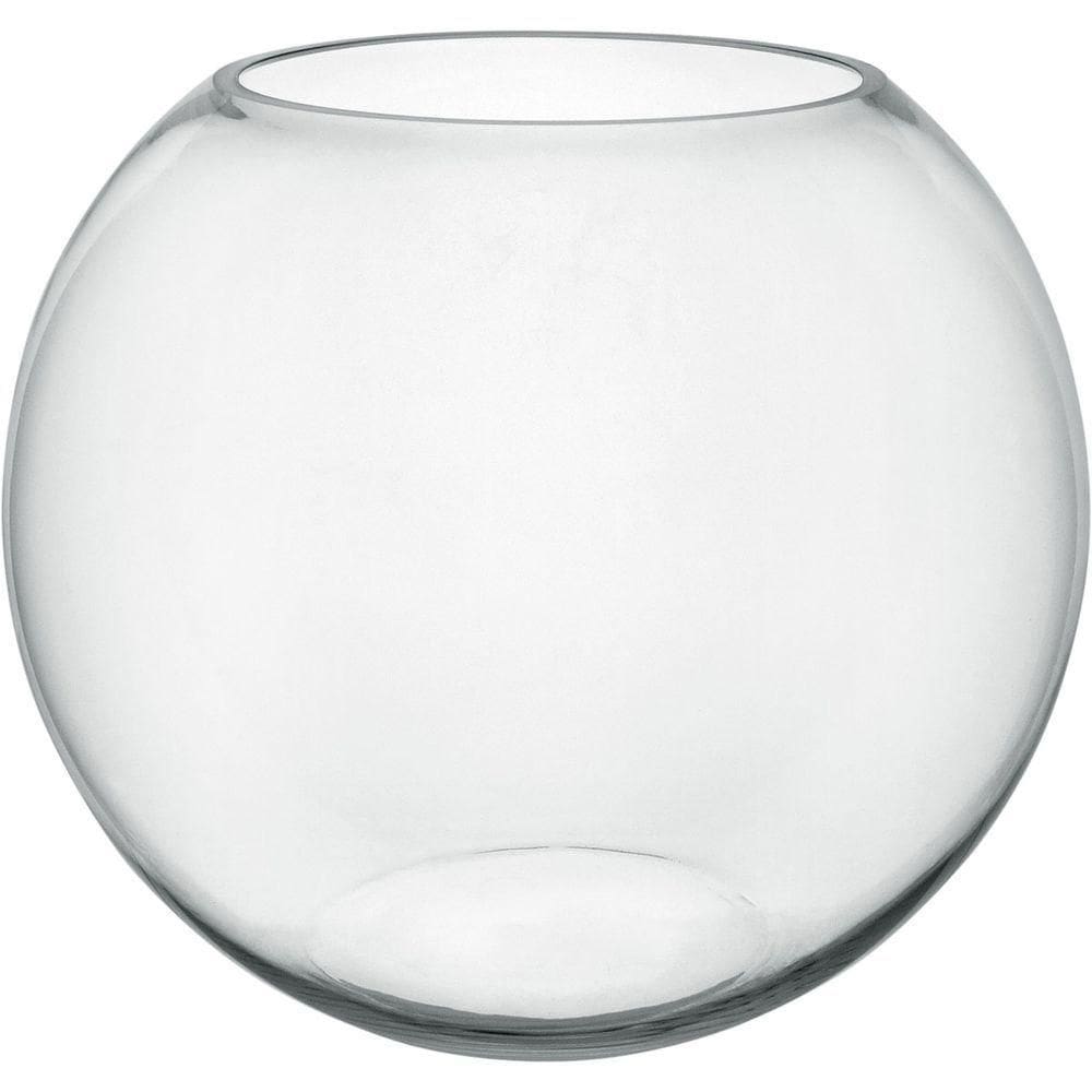 Vaso Decorativo Enfeite Casa Homeco Vidro 34x40 Transparente