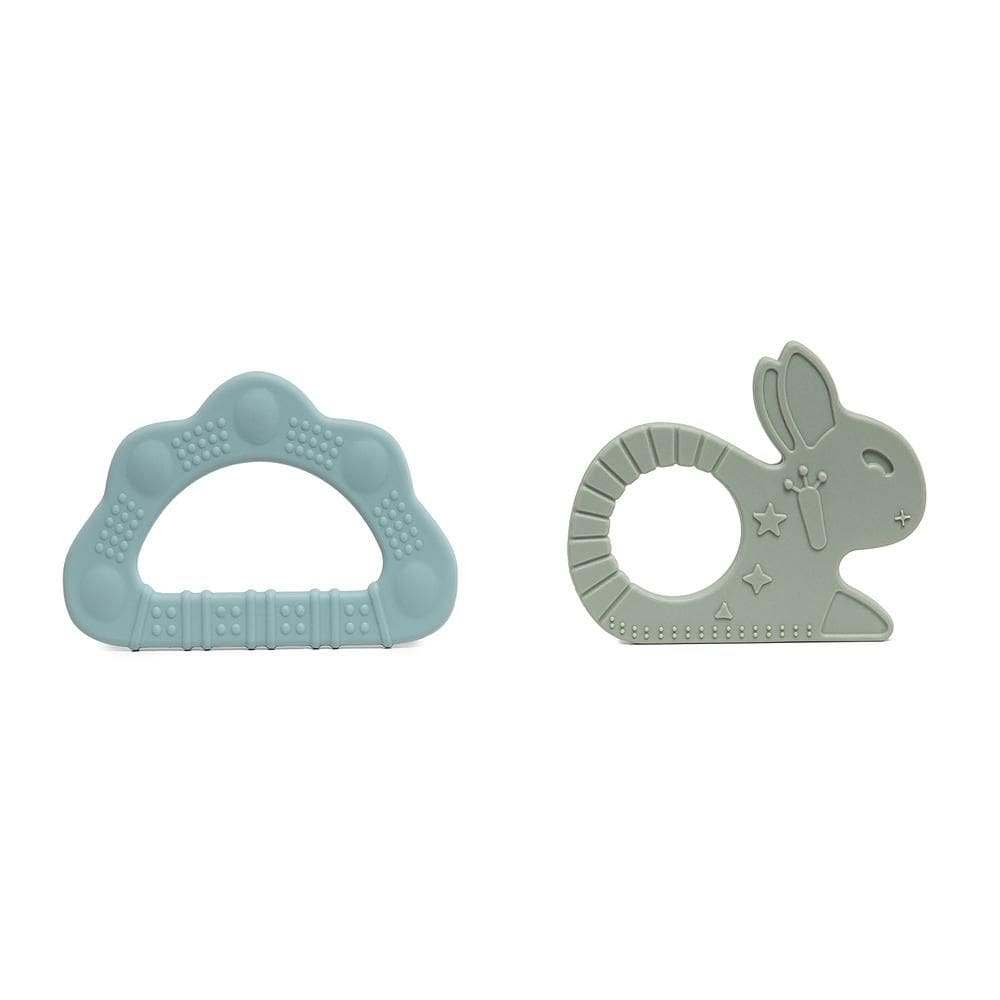 Kit 2 Mordedores de Silicone Texturizado Verde - Infanti