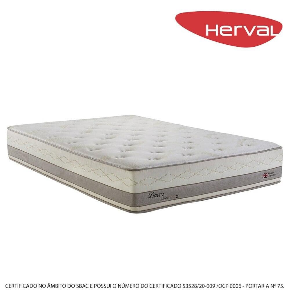 Colchão Queen Herval Molas Maxspring Dover, 33x158x198 cm