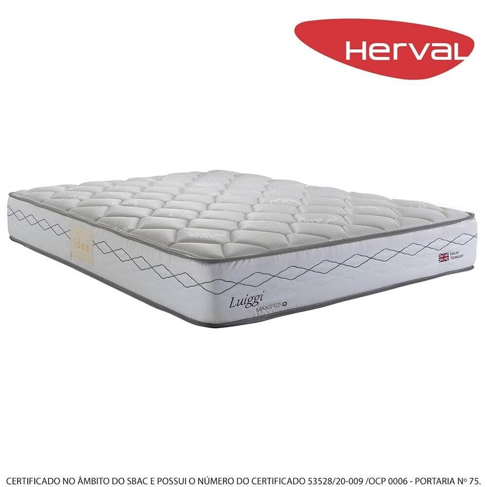 Colchão Queen Herval Molas Maxspring Luiggi, 25x158x198 cm