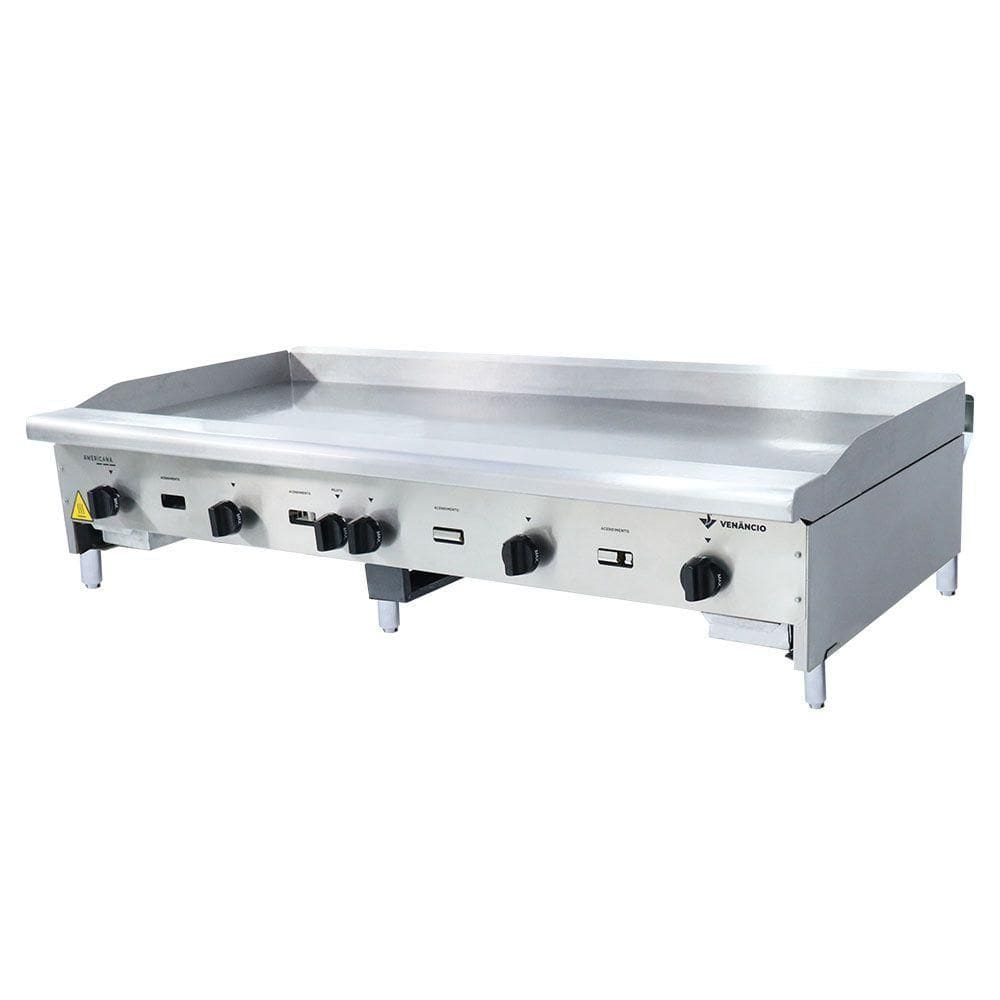 Chapa Americana a Gás Natural 1,50 m Profissional Baixa Pressão 18 mm Venâncio CG150