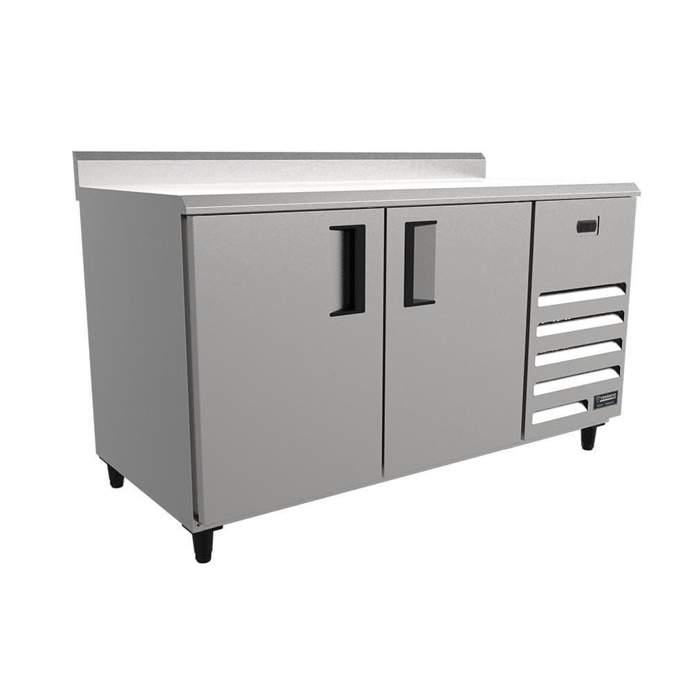 Balcão de Encosto Refrigerado Venâncio 1,5m 220V Borda Espelhada VCFRH15-32905