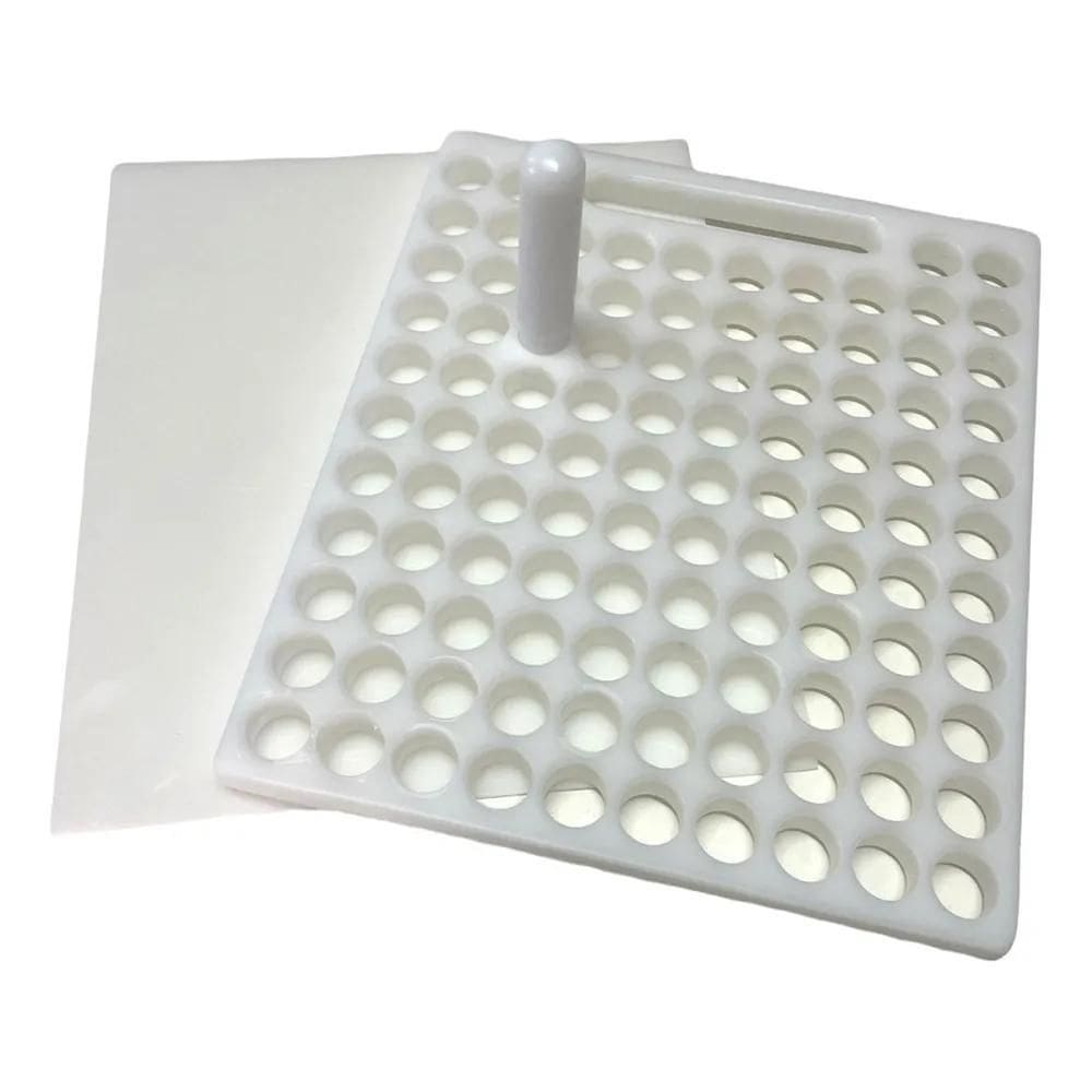 2X Placa Porcionadora Dosadora De Doce Brigadeiro 104 Furos