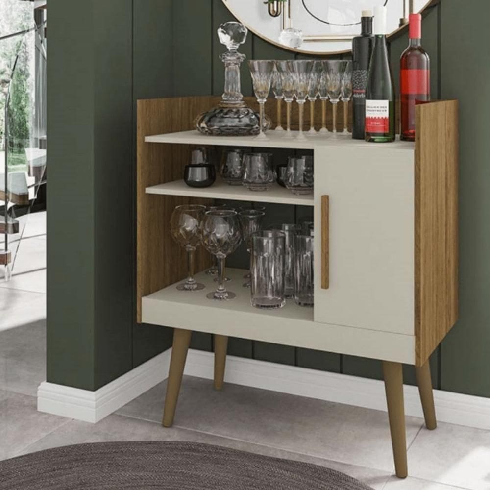 Aparador Cantinho Do Café Ii Bechara Cinamomo-off White - Ofertamo